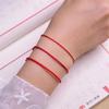 Pulsera Amuleto de Hilo Rojo para el Año de Nacimiento, Estilos para Hombres y Mujeres, Tobillera, Estudiante, Pareja, Regalo Creativo Simple al por Mayor
