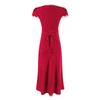 Vestido Empalmado de Encaje Francés 2025 Nuevo Estilo de Verano Cuello en V Elegante Lunares Cintura Adelgazante y Reductor de Edad