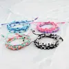 Pulseras y tobilleras tejidas a mano por comerciantes poderosos, cuentas de arroz, hilo encerado, collares de cuentas, cuerdas de mano, Garantía de calidad del producto