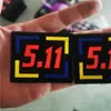 Etiqueta de Pecho Decorativa para Ropa Deportiva Personalizada, Marca Dinámica y Dinámica, Marca de Pintura Abstracta Geométrica, Sello Tejido de Lana X9338