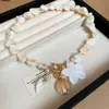 Collar de Conchas Acrílicas de Colores Transfronterizo Europeo y Americano Diseño de Nicho Cadena para Clavícula Joyería de Moda Exagerada para Mujeres