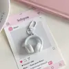 Llavero Colgante Minimalista Dulce Genial 3D para Auriculares Estilo Genial Creativo Accesorio para Bolso de Auriculares Regalo para Mejor Amigo