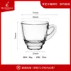 Taza de té con asa pequeña, gruesa, resistente al calor, para el hogar, para bebidas, leche y vidrio con asa, venta al por mayor
