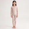 Outono e Inverno Roupas de Algodão com Gola Redonda para Crianças Calças Compridas Meninos e Meninas Estampa de Desenho Animado Roupa de Baixo Suit Pijama