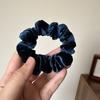 Elegante anillo de salchicha de terciopelo de alta calidad, anillo para el cabello de intestino grueso, traje de té con leche, anillo de intestino delgado de albaricoque, tocado de cuerda para el cabello para mujeres japonesas y coreanas, tocado de flores