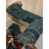 Diseño Chic Pantalones Largos Nuevos Pantalones Americanos de Cintura Baja Cubren la Entrepierna y Cubren la Carne 2025 Jeans Microacampanados para Mujer para Lucir Más Alta