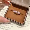 Anillo de Estrella Colorido con Pedrería Dulce y de Alta Calidad Estilo Coreano para Mujer, Diseño Único, Exquisito Anillo para Dedo Índice