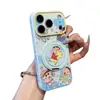 Soporte Maruko Shinchan Compatible con Funda de Teléfono Apple 18ProMax 17 Dibujo Animado Lindo Huawei Xiaomi Ventana Grande