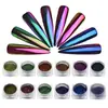 El Polvo de Espejo Mágico Está Disponible Exclusivamente para Ventas Transfronterizas, Presentando el Popular Polvo de Espejo Camaleón Óptico con Colores Siempre Cambiantes. Polvo de Brillo para Uñas al por Mayor