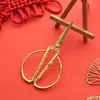 Tijeras Doradas de Dragón y Fénix para Uso Doméstico, Corte de Cinta, Celebración, Ceremonia de Apertura Vintage, Boda, Tijeras Pequeñas Exquisitas, Tijeras de Sastre Hechas a Mano