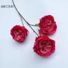 3 Austin Rose Simulação Flor Casamento Arranjo de Flores Vitrine Decoração de Flores Falsas Fotografia Adereços Comércio Exterior