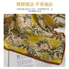 Pañuelo de Seda Artificial con Flor de Margarita Pequeña Amarilla Moda de Primavera y Otoño para Mujer Pañuelo Cuadrado Pequeño Triángulo Chal con Camisa
