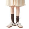 Calcetines Renacentistas para Mujer Color Sólido Boca de Burbuja Primavera y Otoño Versátiles Sin Costuras Apilados Calcetines Delgados Medias Medias