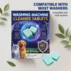 Tabletas Limpiadoras para Lavadora Para Dueños de Mascotas Ropa Residuos Olor a Mascota Pelusa Tambor Pulsador Tablets Limpiadoras para Lavadora