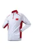 Uniforme Nacional de Esportes de Equipe Chinesa para Primavera e Outono Jaqueta Cardigan de Manga Longa para Homens e Mulheres Uniforme de Treinamento para Treinadores de Esportes de Artes Marciais com Impressão
