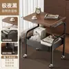 Carrito de Almacenamiento Pequeño Móvil Usado Mesa de Noche Mesa Lateral de Sofá para Sala de Estar Mesa de Café Estante de Almacenamiento para Snacks