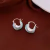 Pendientes de Aro Vintage de Cristal con Aguja Plateada Estilo Étnico Modernos Pendientes de Botón de Lujo Ligero con un Diseño Único Pendientes Versátiles para Mujer