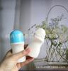 Frasco roller de 50ml para loção corporal, frasco de conta-gotas para perfume, frasco de conta-gotas para cintura, frasco desodorante em formato de cintura, fabricante direto