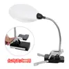 5 veces 10 veces clip/vertical multifunción luz LED lupa lectura reparación de chips manguera metálica ajustable