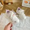Zapatos casuales tipo papá para niñas, nuevo modelo 2026, de malla transpirable, decorados con moños, suela suave, antideslizantes, suela gruesa, ligeros y lindos