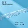 Encaje Ondulado de Diente de Perro Hecho a Mano DIY Accesorios para Ropa Decoración de Cortinas de Boda Suave y Amigable con la Piel Accesorios para el Cabello de Doble Cara