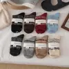 Meias de Lã Retro Fair Isle com Flocos de Neve para Outono e Inverno para Mulheres, Meias de Cano Médio, Meias Longas da Moda, Engrossadas, Quentes, Versáteis