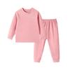 Roupa Íntima Térmica Infantil com Tecido Dupla Face Escovado, Conjunto Base (Blusa e Calça), Gola Meio Alta, Roupa Térmica para Meninos e Meninas