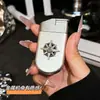 AM7209 Encendedor de Chorro Clásico Hecho a Mano con Base Redonda, Metálico a Prueba de Viento Recargable Encendedor de Regalo Creativo Venta al por Mayor
