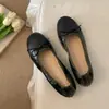 Primer Encuentro Temporada Frijol Frijol Zapatos Mujer 2026 Nuevos Franceses Aumento de Altura Interior Moño Punta Redonda Ballet Mary Jane Zapatos de Mujer Suaves