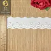 Encaje de decoración con bordado de hilo de algodón en stock, encaje de algodón puro, tela de algodón para manualidades, encaje de bordado hueco de hilo de algodón, accesorios para prendas de vestir