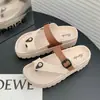 Chanclas de Playa con Suela Gruesa a Juego de Colores para Mujer, Nuevas de Verano, Sandalias Casuales Versátiles, de Moda, Simples, para Usar como Exterior