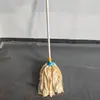 Mopa de Algodón con Mango de Plástico, Mopa Ancha Absorbente Tradicional, Completamente de Plástico Sin Metal, para Uso en Prisión