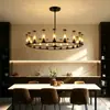 Lustre circular moderno minimalista para sala de estar com cúpula cilíndrica de vidro marrom, iluminação feita sob medida para vilas duplex