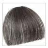 Peluca de flequillo de aire para mujer, ligera, natural, frontal, esponjosa, con flequillo Qi, lámina de reedición sin dejar rastro, cabello real, cejas