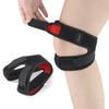 Joelheira de compressão esportiva com joelheiras respiráveis para montanhismo, corrida, basquete, absorção de choque, fitness, ajuste bidirecional