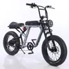 Producto Más Vendido en Comercio Electrónico Transfronterizo: Bicicleta de Nieve Eléctrica de 20 Pulgadas con Batería de Litio y Doble Amortiguación, Bicicleta Eléctrica Creativa de Aleación de Aluminio