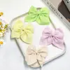 Tela de color sólido macaron moño de cola de golondrina hecho a mano DIY accesorios para el cabello ropa zapatos sombreros bolsos accesorios de decoración para mascotas
