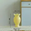 Estilo Ins Creativo Escandinavo Jarrón de Vidrio de Color Puro Gama Alta Retro Sala de Estar Hidropónico Arreglo Floral Decoración de Mesa