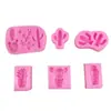 Molde de Silicona de Cactus de Planta Simulada Molde para Hornear Chocolate Fondant Yeso de Aromaterapia Pegamento para Velas DIY