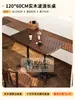 Combinación Retro de Mesa de Café y Silla, Silla para Tienda de Postres y Panadería, Silla para Tienda de Té con Leche, Mesa de Madera Maciza Comercial para Restaurante Americano Occidental
