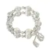 Pulsera de Cristal Blanco Natural, Pulsera de Calabaza de Cristal de Transferencia, Nuevo Estilo Chino de Alta Gama, Regalo para Niñas y Mejores Amigas, Mayoreo