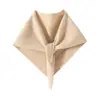 Cachecol Triangular Pequeno 100% Caxemira Pura para Mulheres, Cachecol de Tricô para Pescoço, Protetor de Pescoço, Novo Xale de Outono e Inverno, Cachecol de Roupa Externa, Atacado