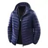 Chaqueta Ligera Popular Transfronteriza de Plumas para Hombre con Capucha, Adecuada para Primavera, Otoño e Invierno, Chaqueta de Plumas con Cuello Alto para Hombre, 50% Plumas, Aliexpress
