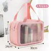 Nueva Bolsa de Cosméticos de Doble Capa, Gran Capacidad, Separación Seco y Húmedo, Bolsa de Almacenamiento Impermeable, Bolsa Portátil de Cosméticos y Artículos de Tocador para Baño y Viajes