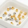 Cor de ouro 14K pingente cilíndrico que mantém a cor pingente pingente pulseira material DIY feito à mão acessórios de joia C01
