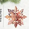 Copos de Nieve Estéreo Navideños Colgantes Decorativos Navideños Colgantes para Árbol de Navidad Decoración de Ambiente Diseño de Fondo para Eventos
