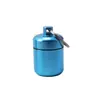 Cartucho de Medicina de Aleación de Aluminio Gordito, Lata de Aluminio Metálica Sellada con Llavero, Almacenamiento de Monedas Tapones para los Oídos Botella de Aluminio