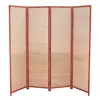 Biombo Plegable Tejido Bambú Tejido Hecho a Mano Divisor de Sala de Estar Biombo Plegable de Entrada Interior Estilo Antiguo Pantalla Móvil Libremente No