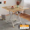 Mesa plegable, mesa de comedor cuadrada, mesa pequeña para uso doméstico, alquiler de apartamentos pequeños, mesa de comedor sencilla, mesa cuadrada