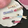 Lindos Extensiones de Pinza Larga Pato Pato Dulce Chica Corazón Flequillo Pinza Nuevo Japonés y Coreano Versátil Dibujos Animados Adorno para la Cabeza para Mujeres